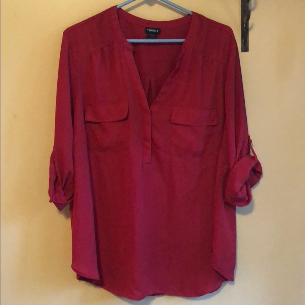 Red blouse